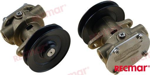 0344371 Water Pump With Pulley (Ford IN 3/8" NPT) For OMC Warranty Incl