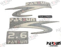 Top Cowling Sticker For 2.6Hp Fits Parsun Outboard F2.6-07000000
