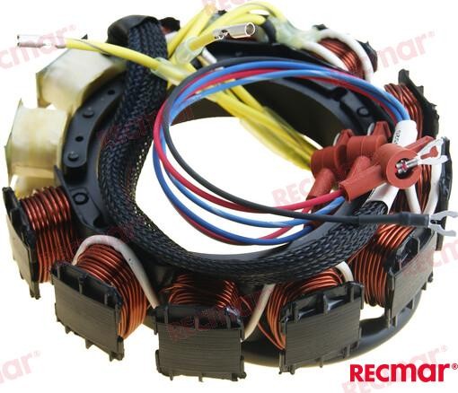 MERCURY MARINER STATOR - 6 CYL (40 AMP) Fits MerCruiser Stern Drive 398-9610A9