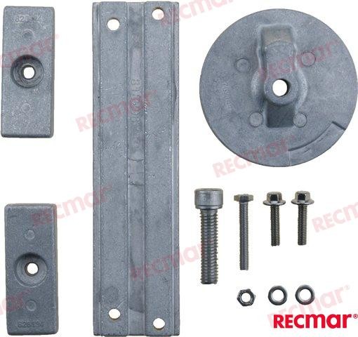 97-8M0107550 KIT ANODES MERCURY ALUMINIO For Mercruiser Warranty Incl