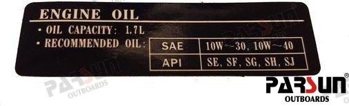 Sign 5 Fits Parsun Outboard F25-08000005