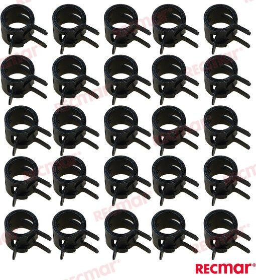 ELASTIC CLAMPS (25) Fits Suzuki Outboard 09401-11425